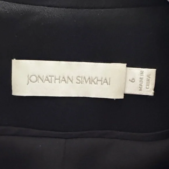 Jonathan Simkhai detachable lace black jacket size 6